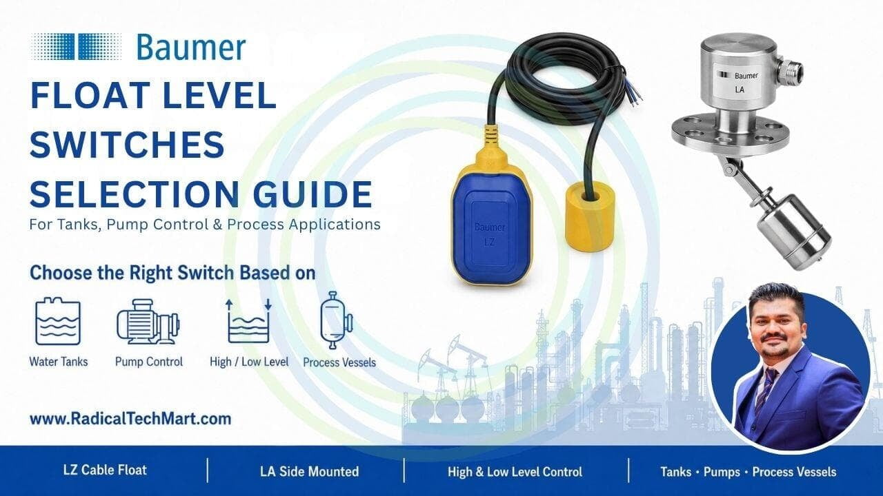 Baumer Float Level Switch | LA & LZ Selection Guide